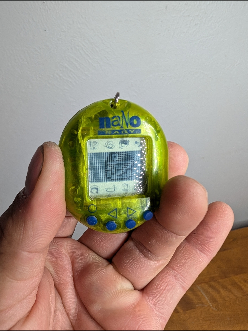 Nano Baby Virtual Pet Keychain - Neon Green